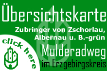 Zum Übersichtsplan des Mulderadweges im Erzgebirgskreis mit den Zubringerrouten aus Burkhardtsgrün, Zschorlau, Albernau und Neidhardtsthal